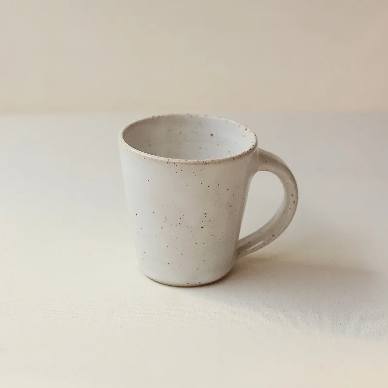 Pottery West Speckled White Espresso Cup