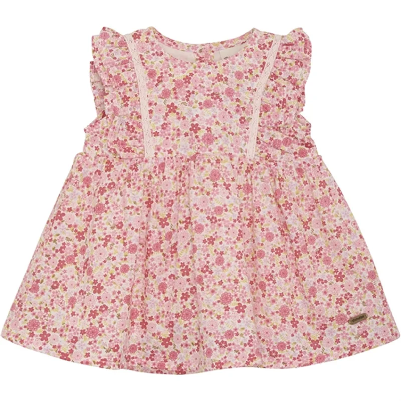 Designer DressMinymo Pink Dogwood Dress AOP w. Lining