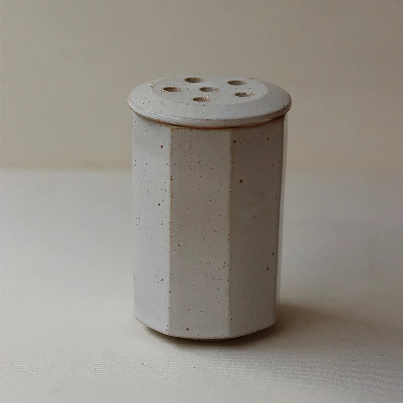 Speckled White Pottery West Vase