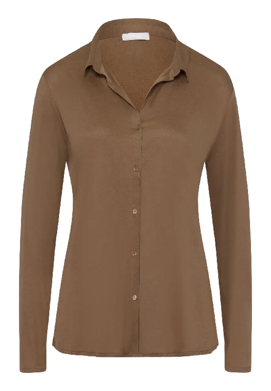 Grand Central Silk Blend Shirt | Walnut 77305-2821Wrap Shirts