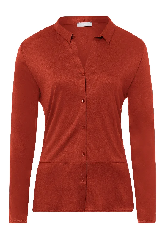 Grand Central Button Front Shirt | Blood Orange 77402-1458Recycled Fabric Shirts