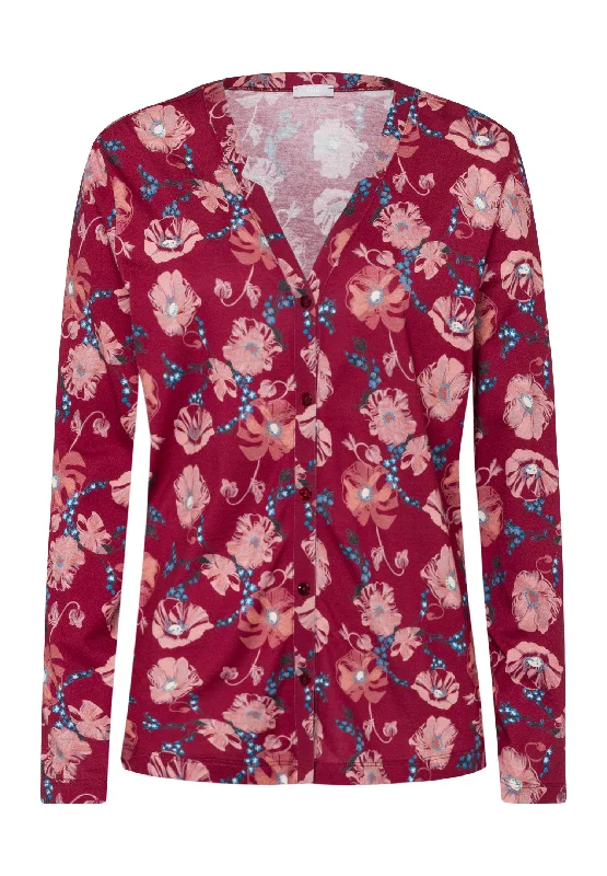 Sleep And Lounge Button Front Shirt | Floral Joy 77934-2983Tunic Shirts