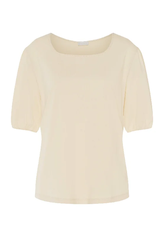 Natural Shirt Organic Cotton Square Neck Top | Warm Sand 78807-1200Logo Shirts