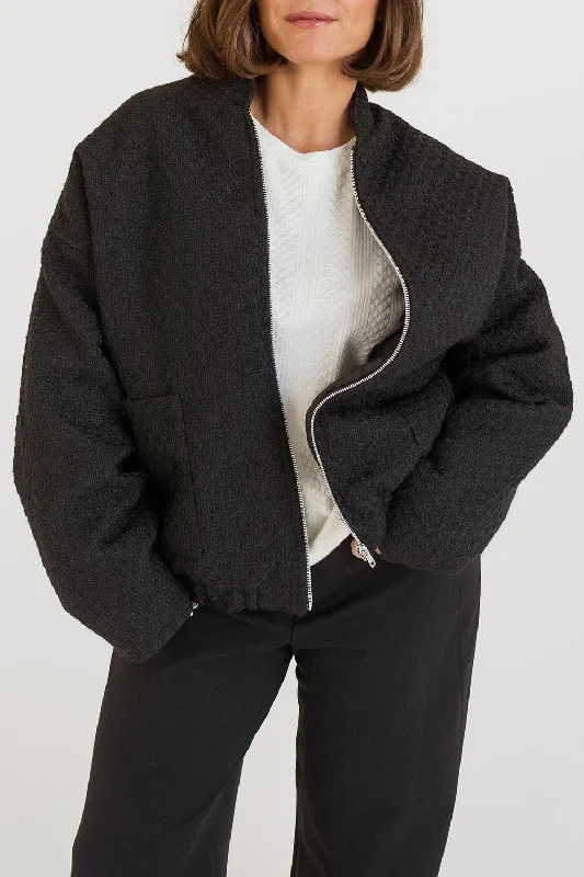 Canvas JacketsAngela Black | Tweed Coat