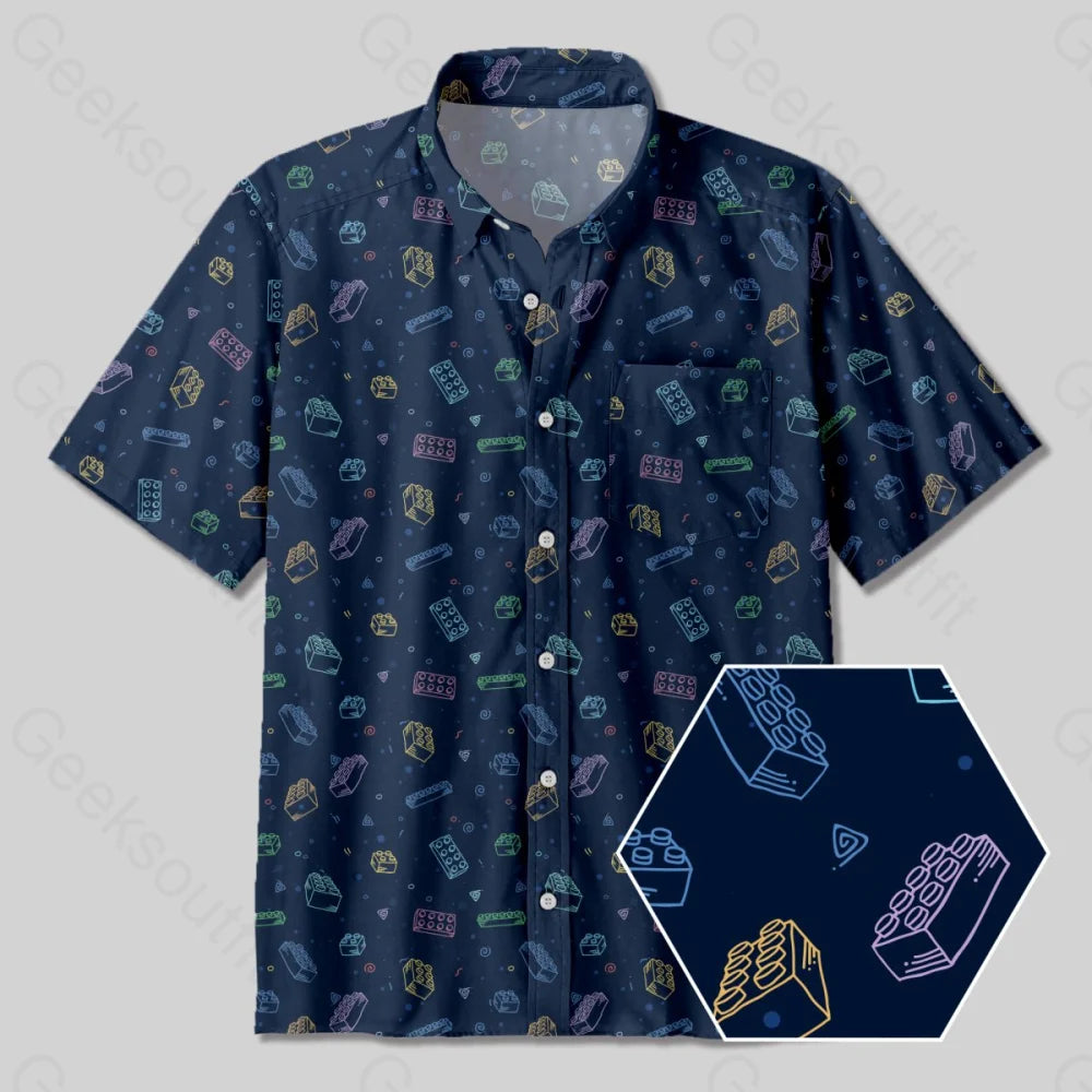 Building Blocks Button Up Pocket ShirtFloral Shirts