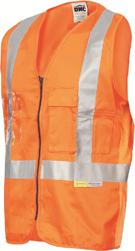 Work JacketsDNC Day/Night Cross Back Cotton Safety Vests (3810)