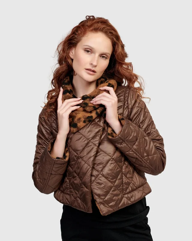 Trench CoatsEffie Moto Jacket, Chocolate