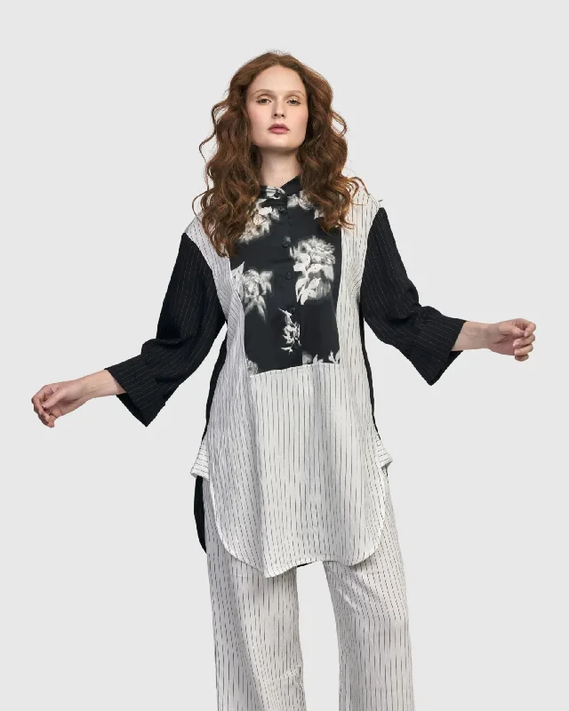 Giovanna Tuxedo Shirt, MonoButton-Up Shirts