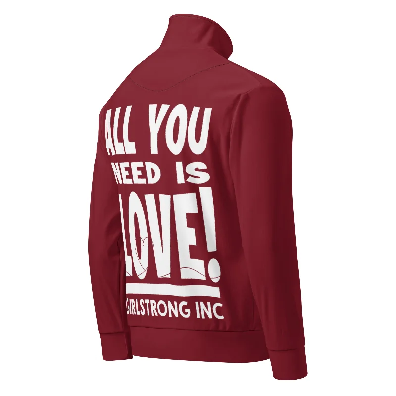 Cotton JacketsGS GRAPHIX TRACK JACKET CANDY APPLE RED - ALL YOU NEED IS LOVE