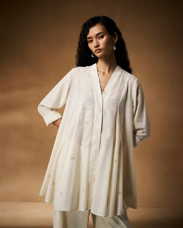 Inaayat Shirt - IvoryMesh Shirts