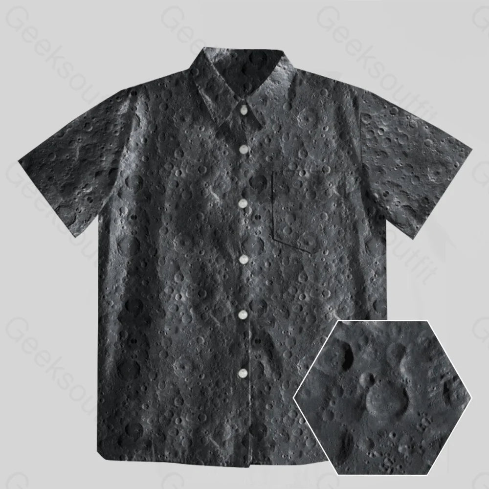 Lunar Surface Button Up Pocket ShirtLogo Shirts