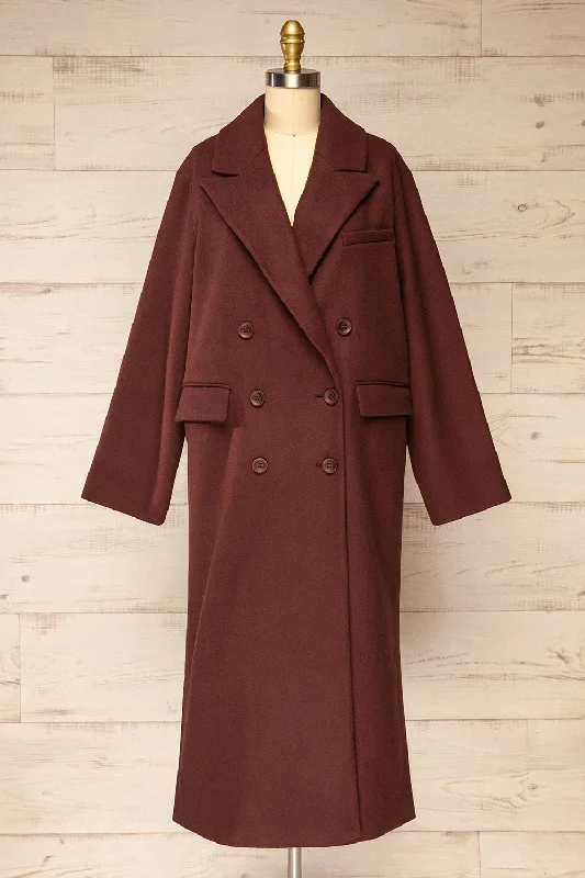 Glitter JacketsMchinji | Long Brown Felt Coat