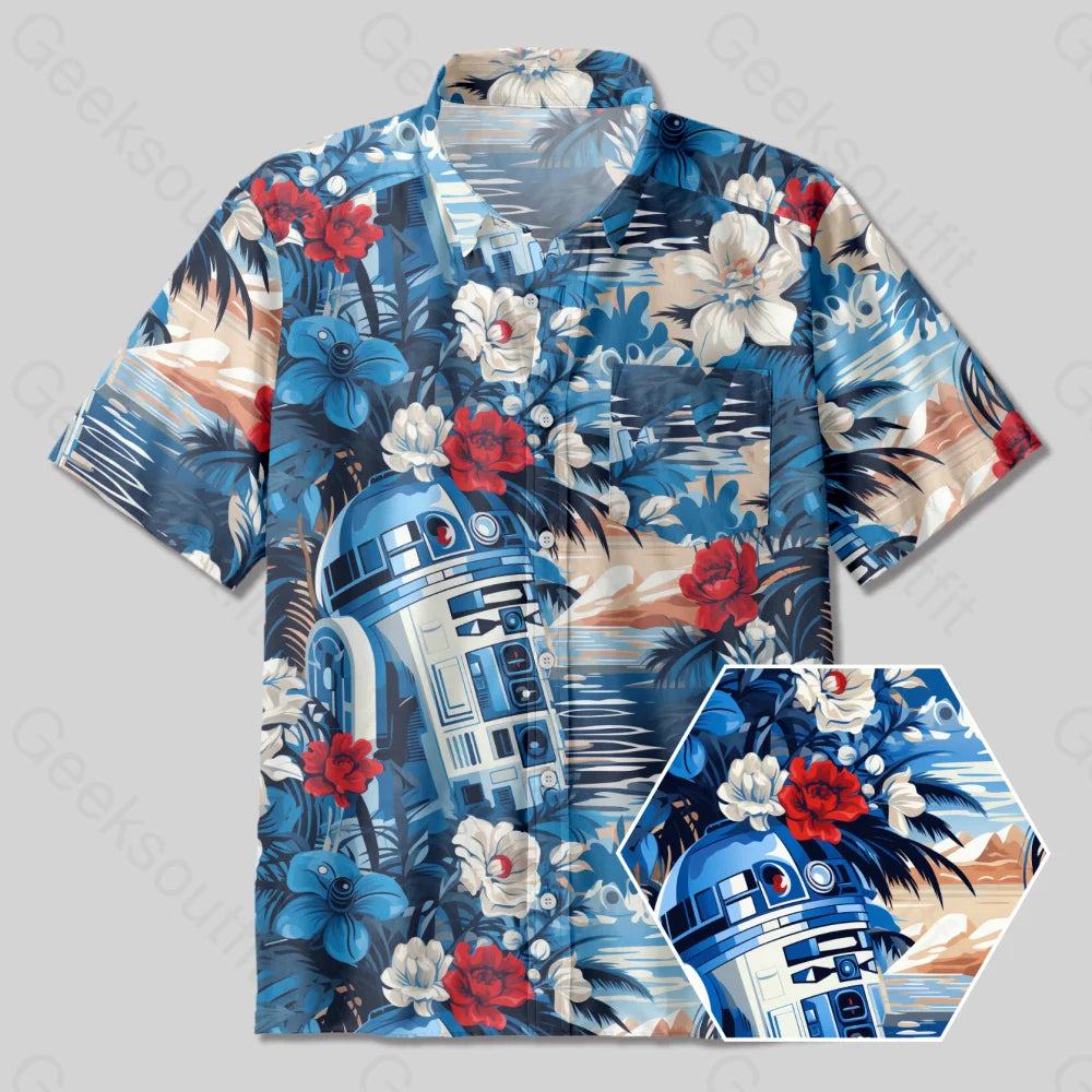 R2-D2 Button Up Pocket ShirtGraphic Shirts