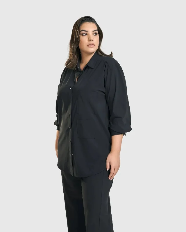 Trinity Button Down Shirt, BlackLayered Shirts