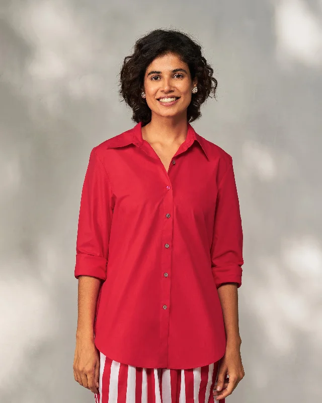 Tropico Shirt - Bright RedOrganic Cotton Shirts