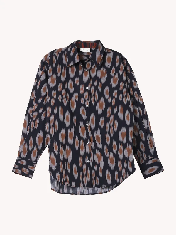 Tyra Leopard Cotton ShirtTasseled Shirts