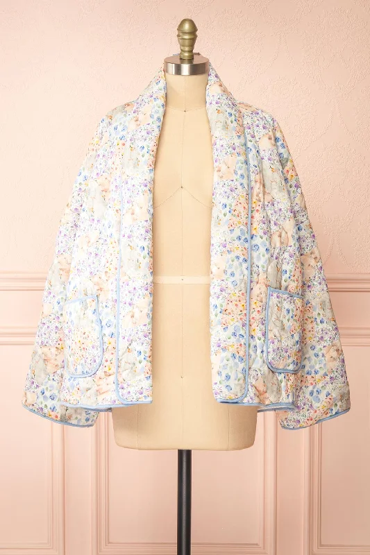 Formal JacketsWittie Floral | Quilted Pastel Floral Jacket