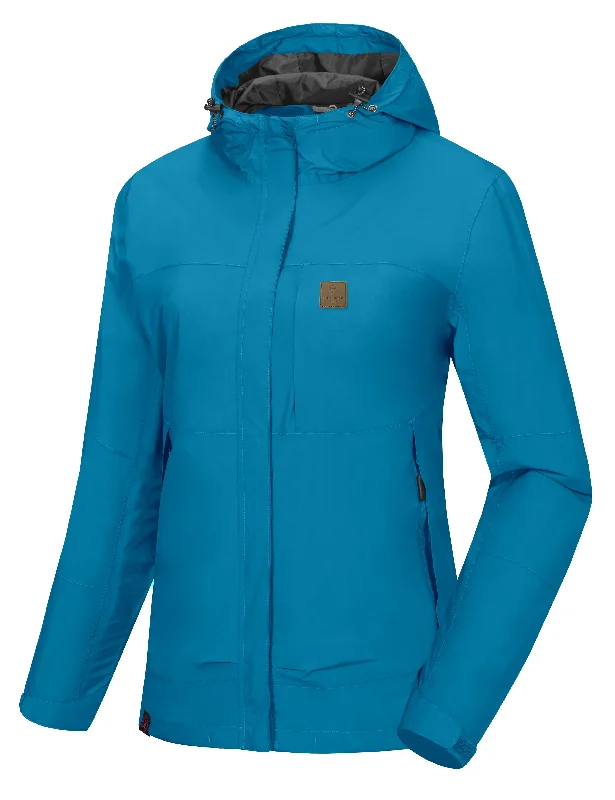 Urban JacketsWomen's Waterproof Breathable Shell Rain Jacket with Hood