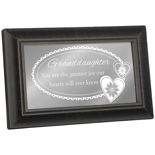 Granddaughter Greatest Joy Mirrored Framed Print