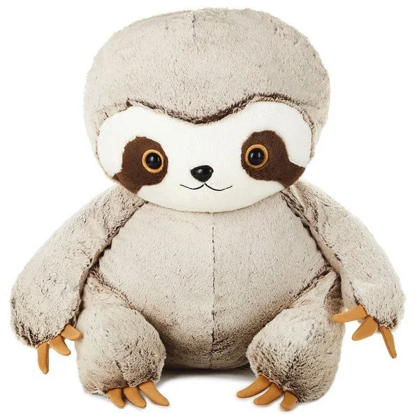 Hallmark Light Brown Baby Sloth Stuffed Animal Jumbo Size 20"