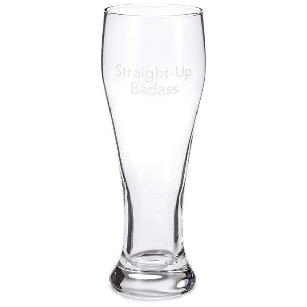 Hallmark Straight-Up Badass Pilsner Glass