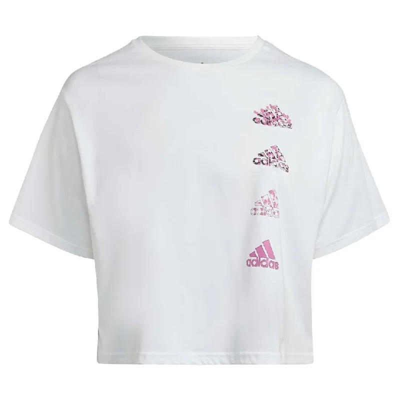 Sleep T-Shirtsadidas - Women's Aeroready Crop Graphic T-Shirt (Plus Size) (HM1288)