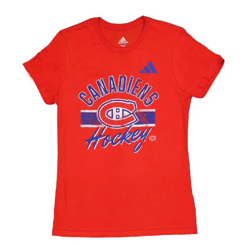 Skateboard T-Shirtsadidas - Women's Montreal Canadiens Blend T-Shirt (IB5640)