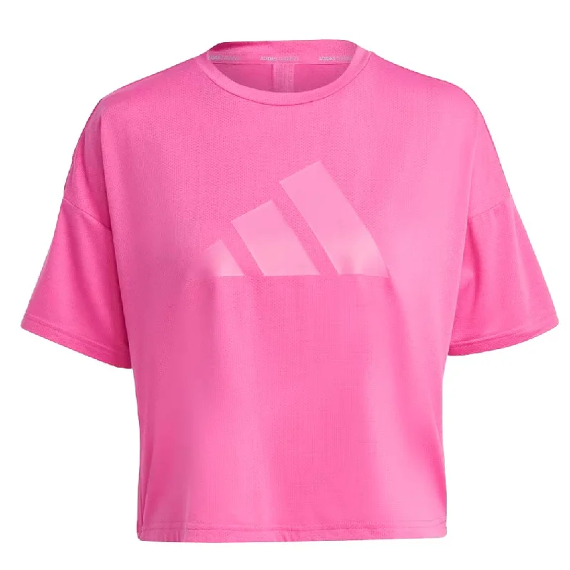 Vintage T-Shirtsadidas - Women's Train Icon 3 Bar Logo T-Shirt (HS2345)