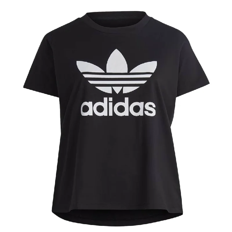 Asymmetrical T-Shirtsadidas - Women's Adicolor Classics Trefoil T-Shirt (Plus Size) (HY8341)