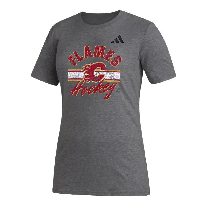 Sports Team T-Shirtsadidas - Women's Calgary Flames Blend T-Shirt (IB5644)