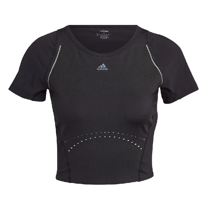 Painted T-Shirtsadidas - Women's HIIT 45 Seconds Crop T-Shirt (HM8096)