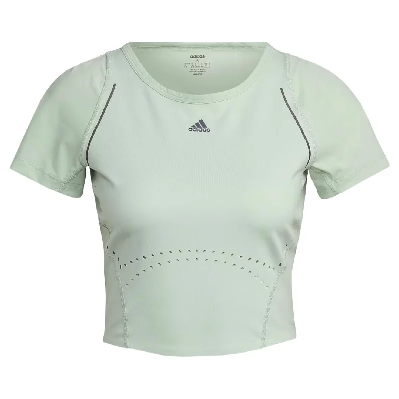 Asymmetrical T-Shirtsadidas - Women's HIIT 45s Crop T-Shirt (HM8097)