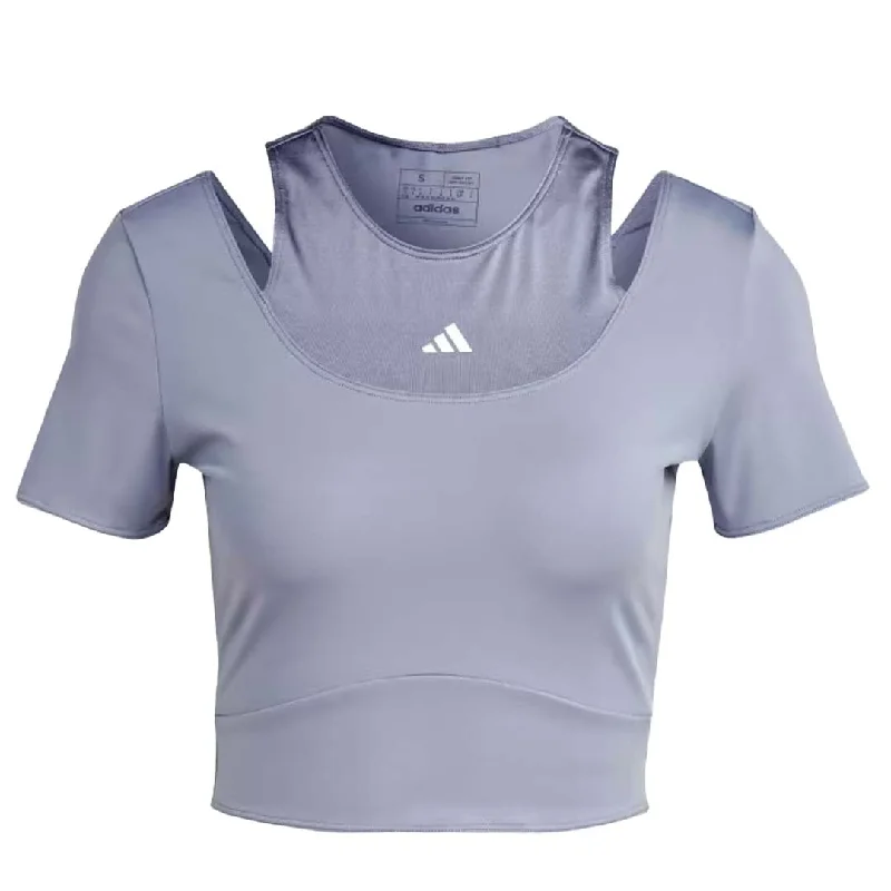 Minimalist T-Shirtsadidas - Women's Hiit Crop Training T-Shirt (IB8599)