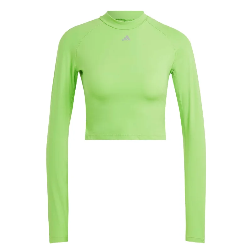 Luxury T-Shirtsadidas - Women's HIIT Heat.Rdy Long Sleeve Crop T-Shirt (IM2656)