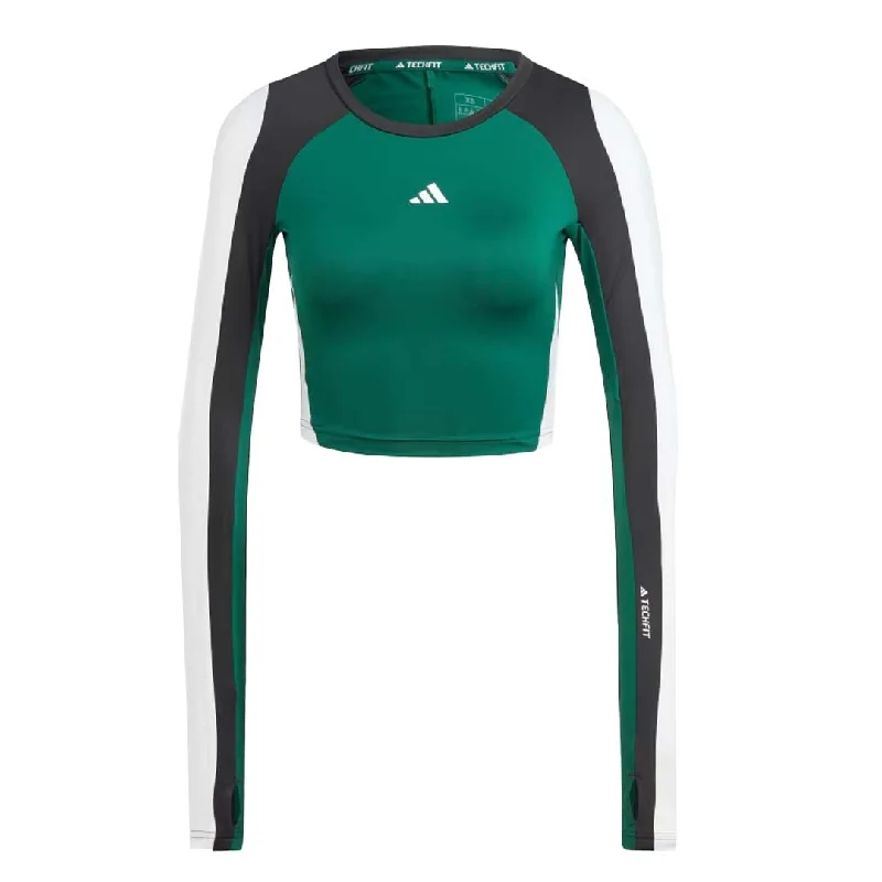 Relaxed Fit T-Shirtsadidas - Women's Techfit Aeroready Long Sleeve T-Shirt (IK6152)