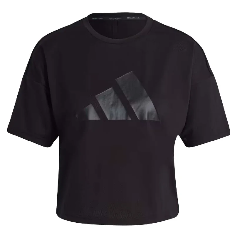 Velvet T-Shirtsadidas - Women's Train Icons 3 Bar Logo T-Shirt (HD8973)