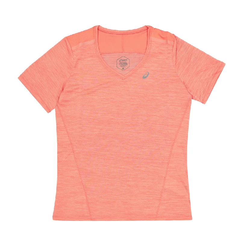 Yoga T-ShirtsAsics - Women's Race V-Neck Short Sleeve T-Shirt (2012C735 706)