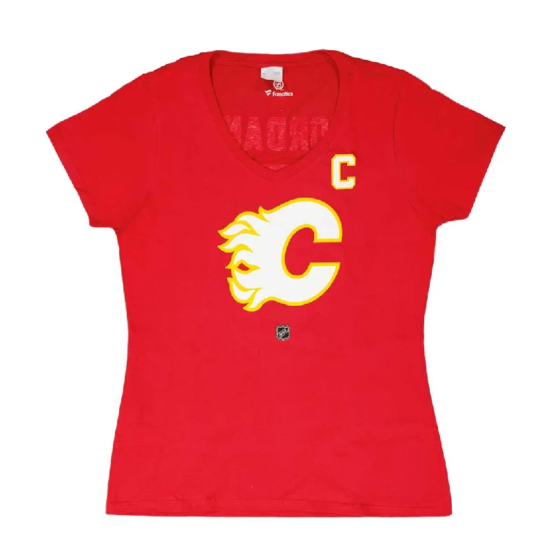 Oversized T-ShirtsFanatics - Women's Calgary Flames Giordano T-Shirt (3A40 0484 H35 FSB)