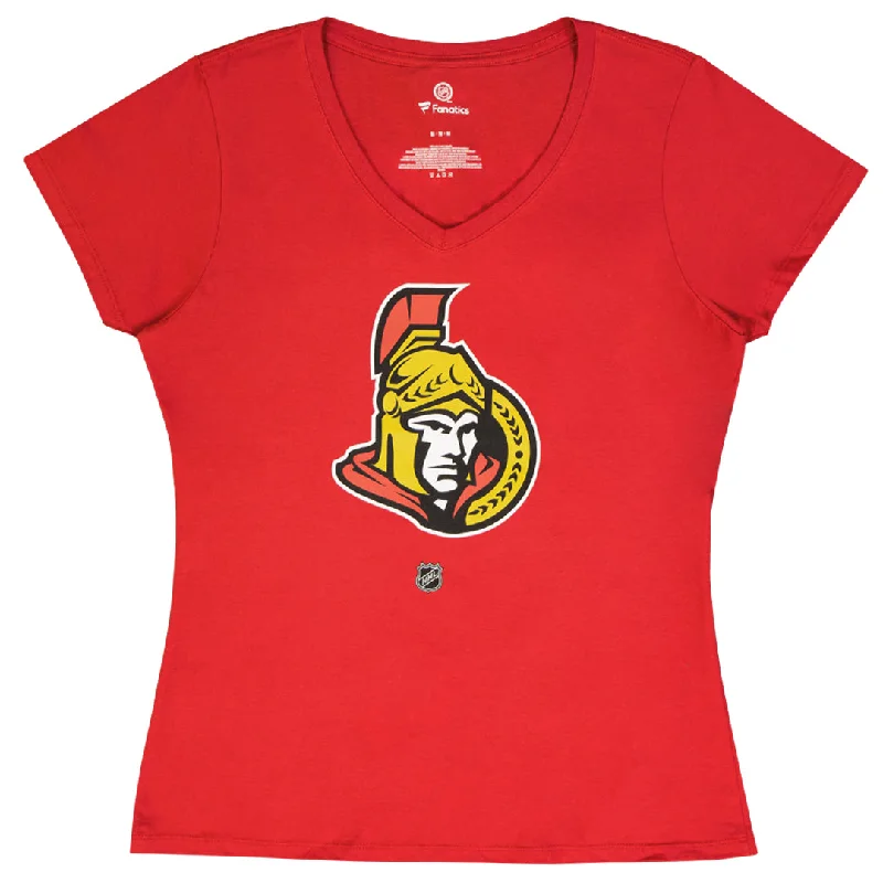 V-Neck T-ShirtsFanatics - Women's Ottawa Senators Anderson T-Shirt (3A40 0484 H3M FND)