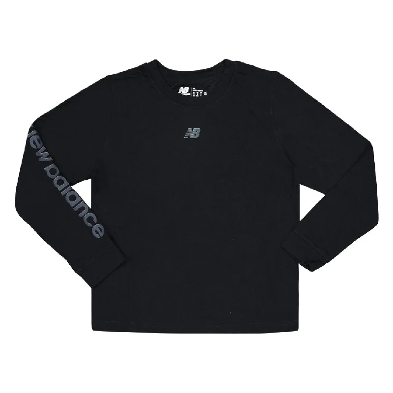 Velvet T-ShirtsNew Balance - Women's Relentless Heather Tech Long Sleeve T-Shirt (WT33160 BK)