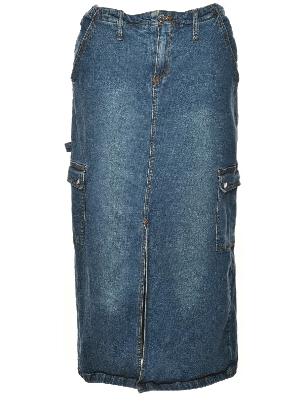 Retro T-ShirtsY2K Denim Cargo Skirt - M