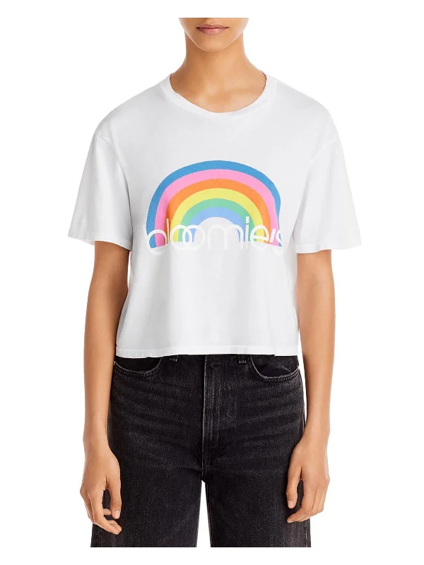 Recycled Fabric T-ShirtsRainbow Womens Graphic Boxy T-Shirt