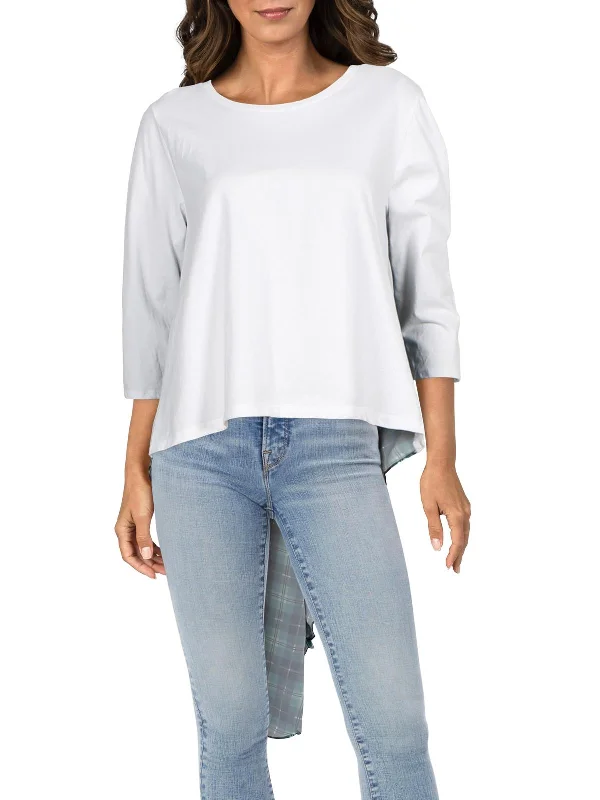 Relaxed Fit T-ShirtsWomens Hi Low Knit T-Shirt