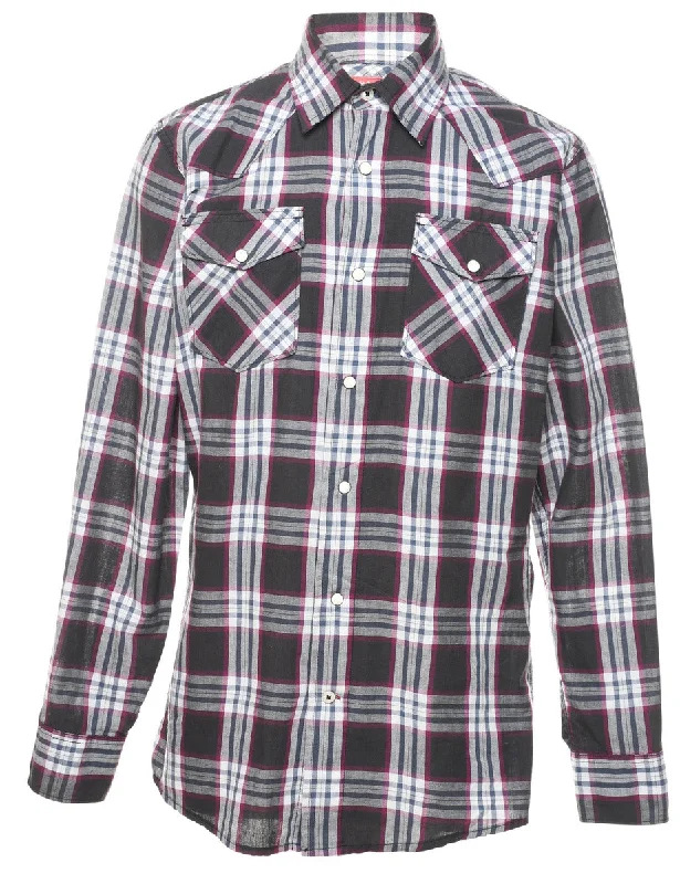 Graphic T-ShirtsWrangler Long Sleeved Checked Shirt - S