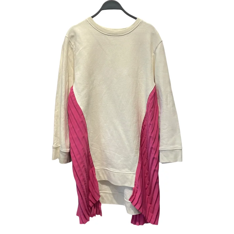 Microfleece HoodiesMM6/Sweatshirt/XS/Cotton/CRM/PINK PLEAT