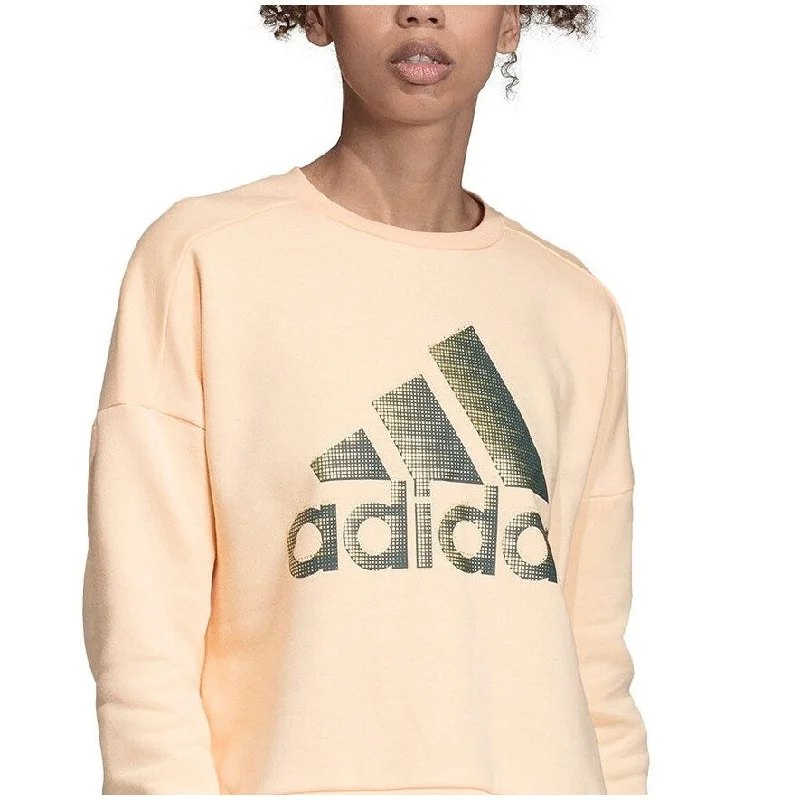 Oversized HoodiesAdidas Women's Glam-Logo Sweatshirt Orange