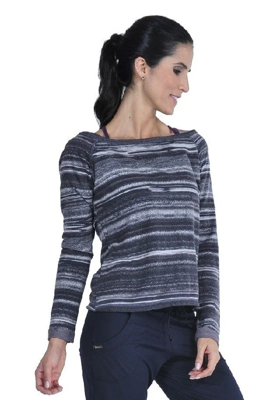 Fringed HoodiesBia Brazil Activewear Light Weight Sweatshirt TT4440 Charcoal Stripes