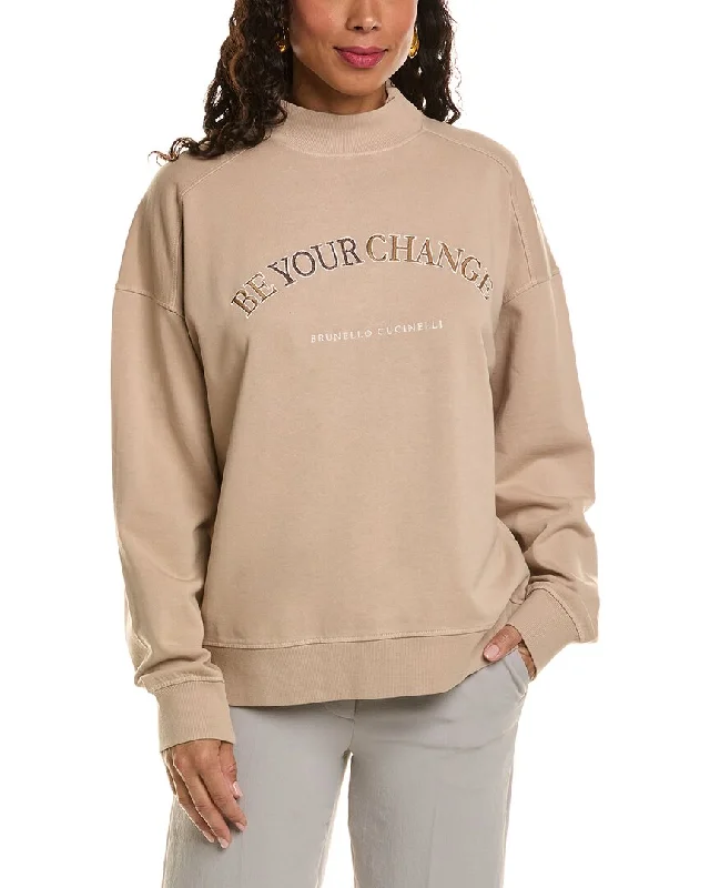 Graphic HoodiesBrunello Cucinelli Mock Sweatshirt