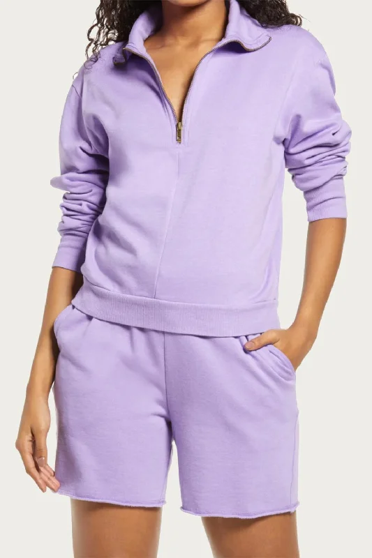 Sequined HoodiesCanon Fleece Half-Zip Sweatshirt In Lilac