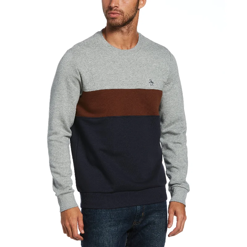 Pocketed HoodiesColor Block Sweatshirt